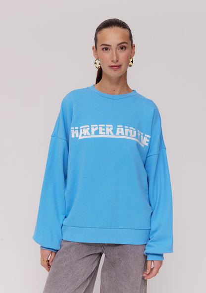 Harper & Yve Lex sweater blauw