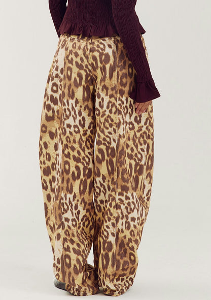 Harper & Yve Arden barrel jeans wild leopard