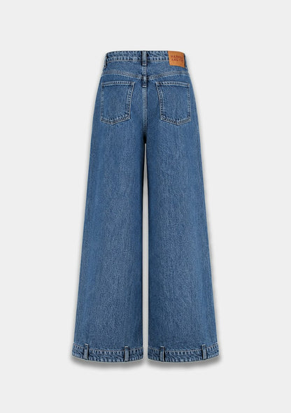 Harper & Yve Dean wide leg jeans blue
