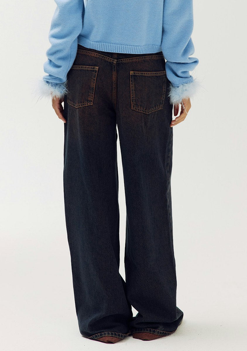 Harper & Yve Ise jeans brown buttons
