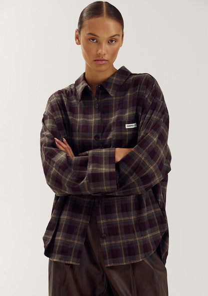 Harper & Yve Jella checkered oversized blouse