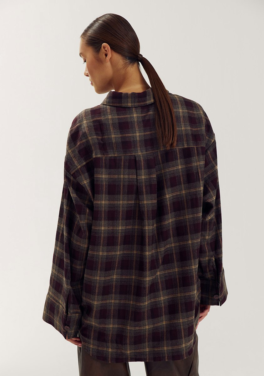 Harper & Yve Jella checkered oversized blouse