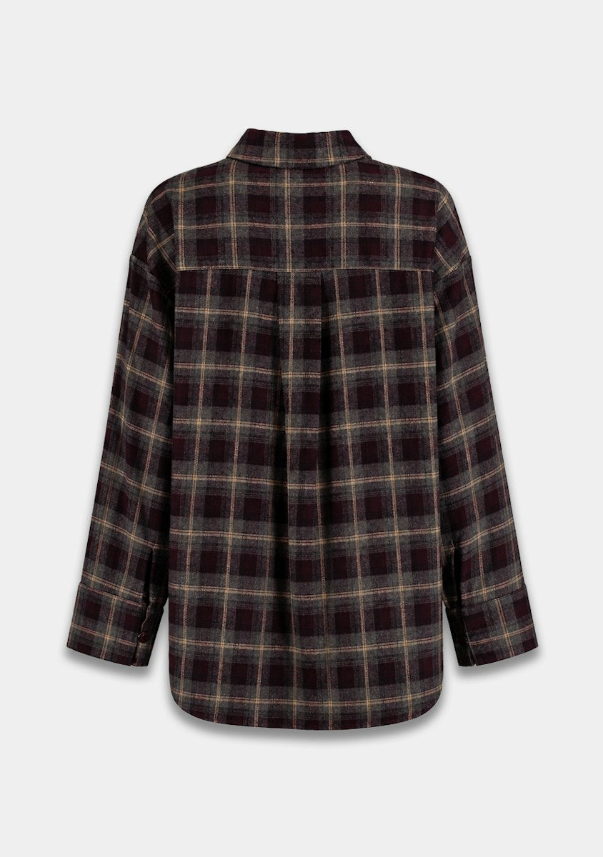 Harper & Yve Jella checkered oversized blouse
