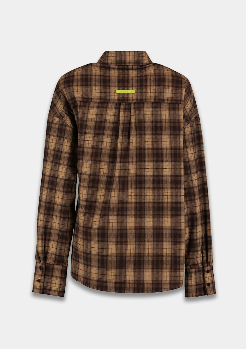 Harper & Yve Kim checkered blouse brown