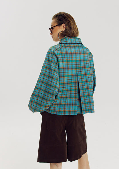 Harper & Yve Rylee jacket checkered blue