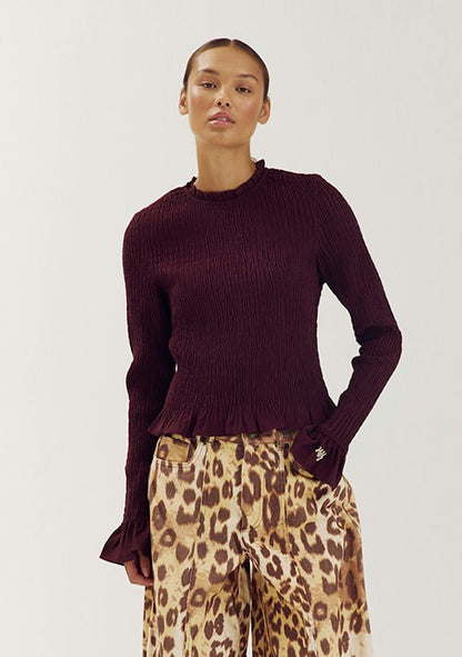 Harper & Yve Veerle longsleeve bordeaux