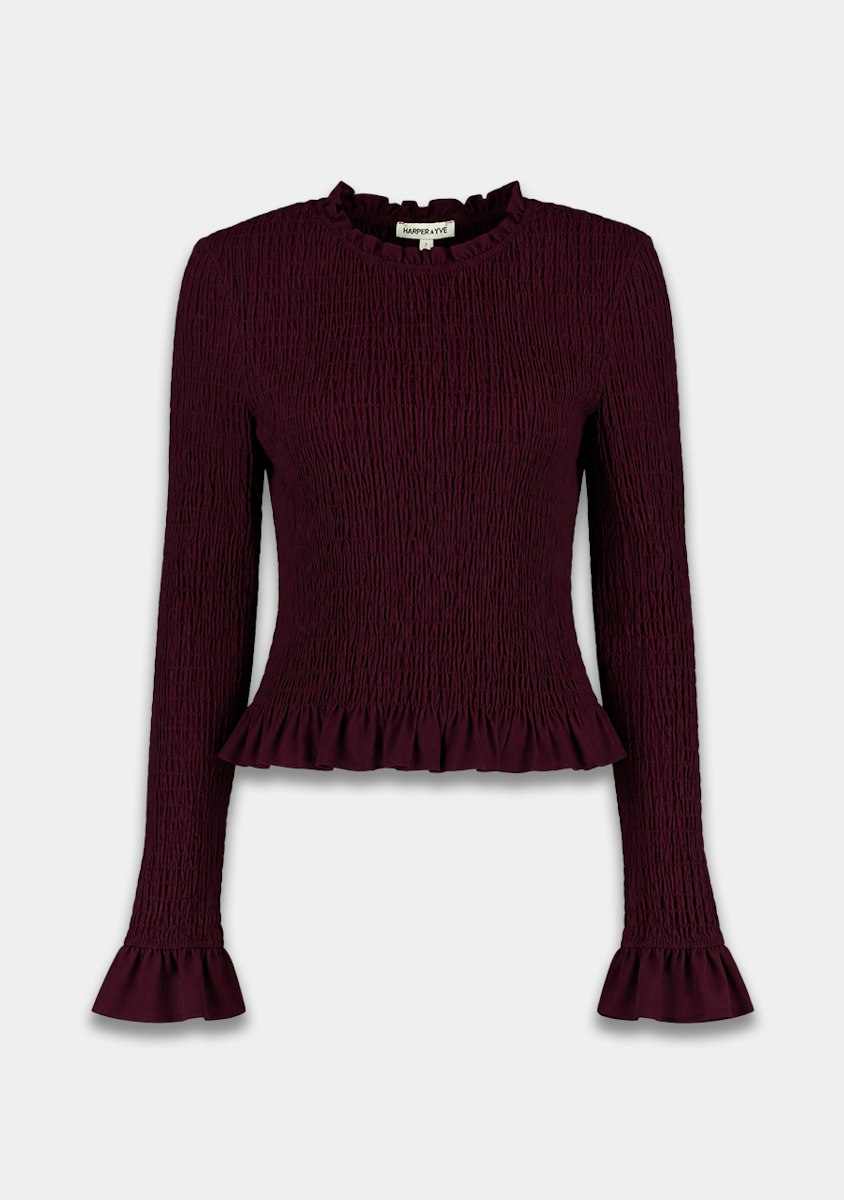 Harper & Yve Veerle longsleeve bordeaux