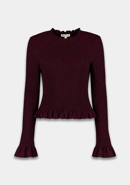 Harper & Yve Veerle longsleeve bordeaux