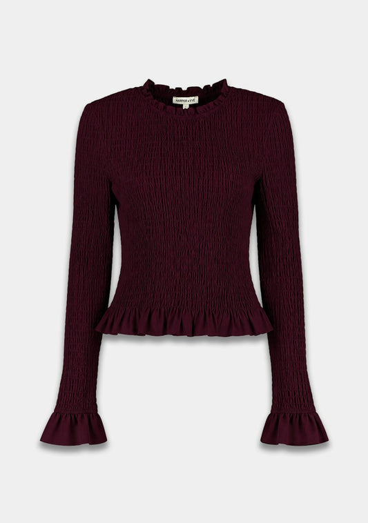 Harper & Yve Veerle longsleeve bordeaux