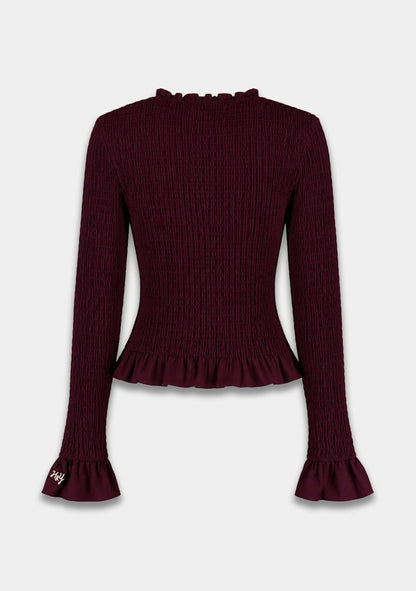 Harper & Yve Veerle longsleeve bordeaux