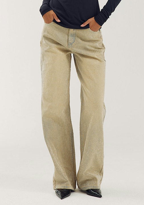 Harper & Yve Yve straight leg jeans strass