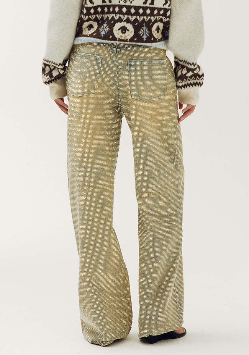 Harper & Yve Yve straight leg jeans strass