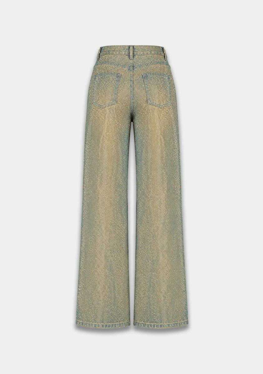 Harper & Yve Yve straight leg jeans strass