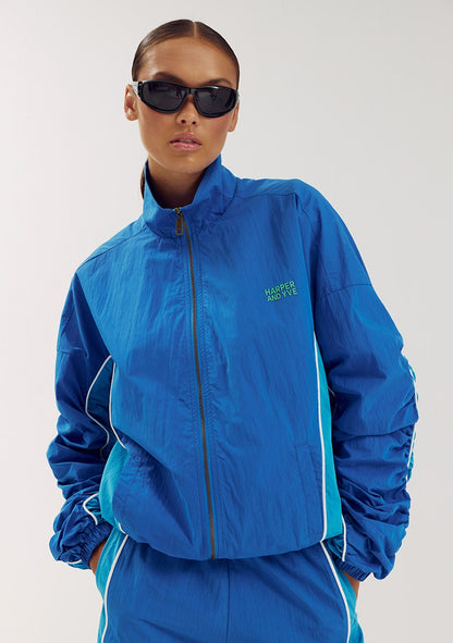 Harper & Yve Charlie track jacket blue