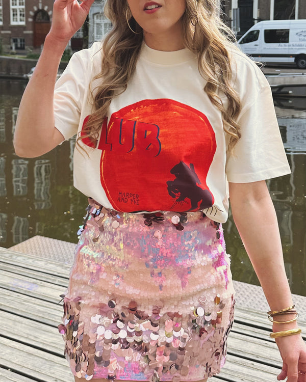 Harper & Yve Clubcorazon t-shirt wit