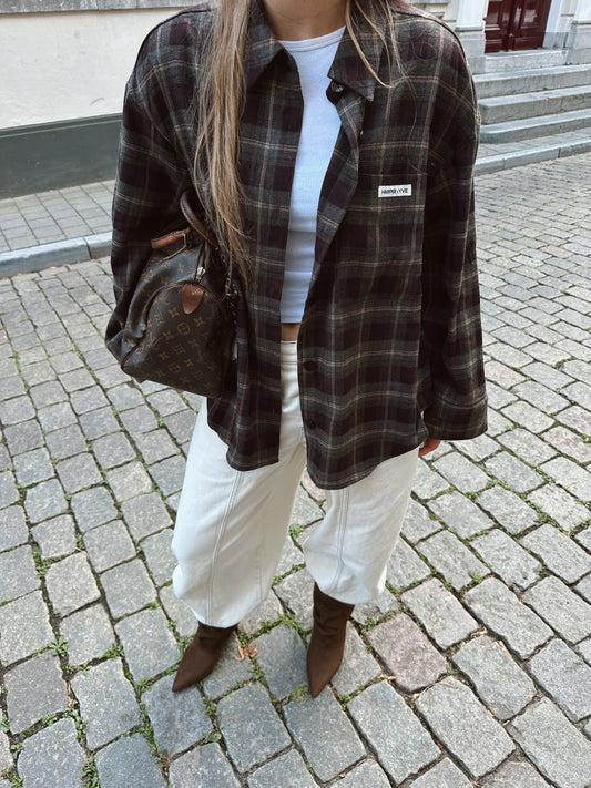 Harper & Yve Jella checkered oversized blouse