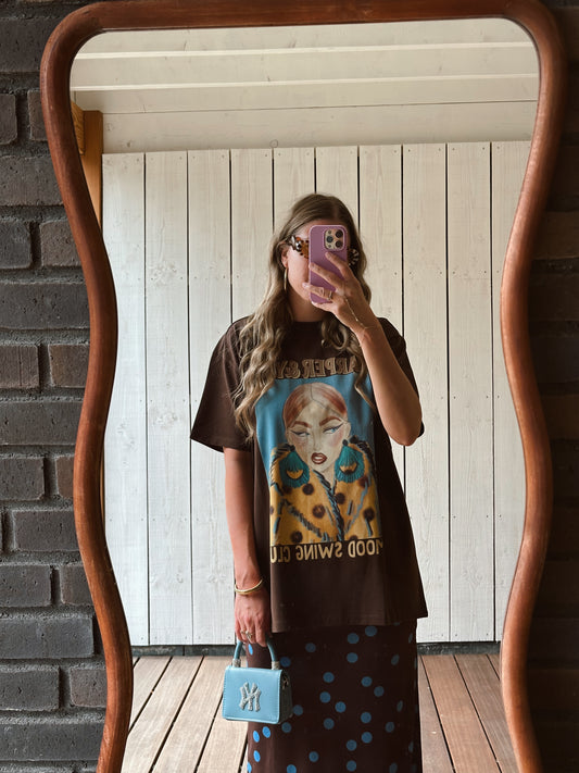 Harper & Yve Moody t-shirt bruin