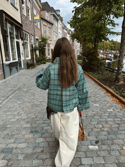 Harper & Yve Rylee jacket checkered blue