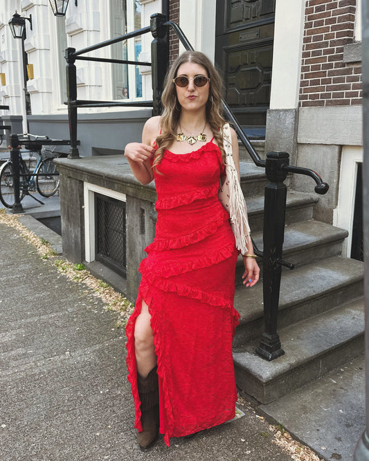 Harper & Yve Sammie jurk rood