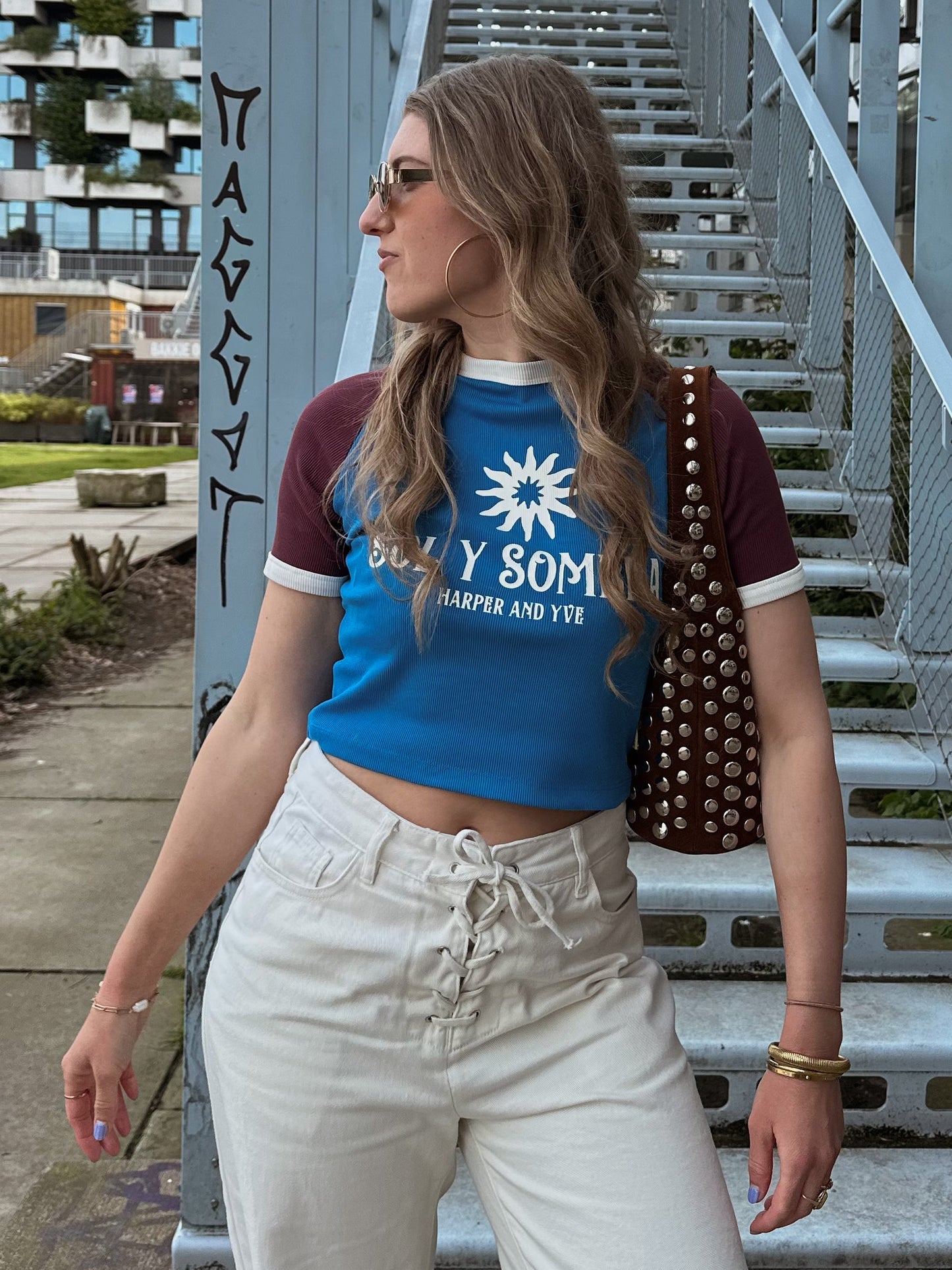 Harper & Yve Soly t-shirt blauw