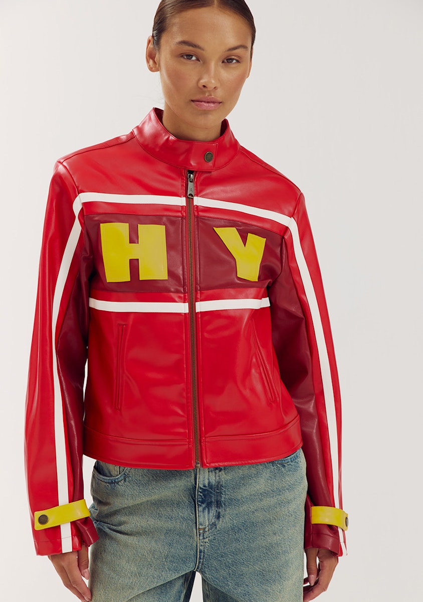 Harper & Yve Tessa race jacket red yellow