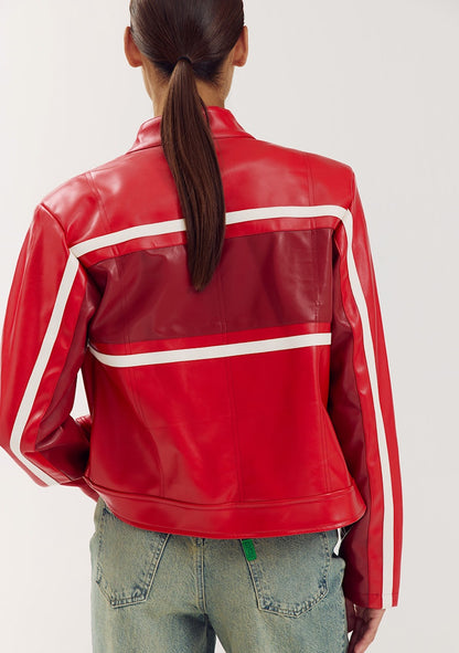 Harper & Yve Tessa race jacket red yellow
