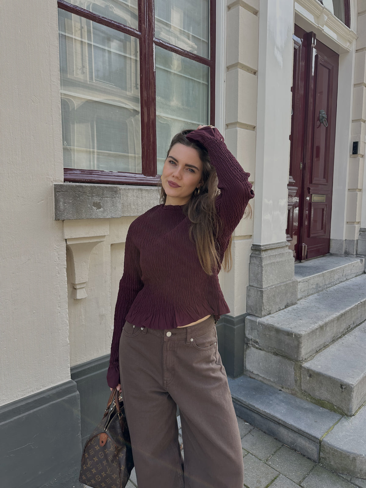 Harper & Yve Veerle longsleeve bordeaux