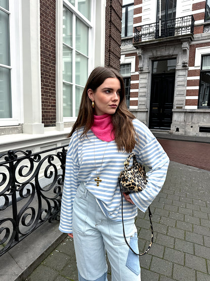 Romy gestreepte longsleeve blue