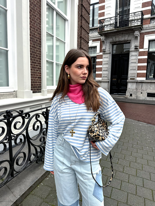 Romy gestreepte longsleeve blue