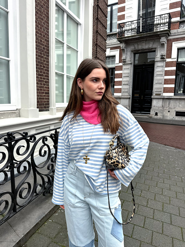 Romy gestreepte longsleeve blue