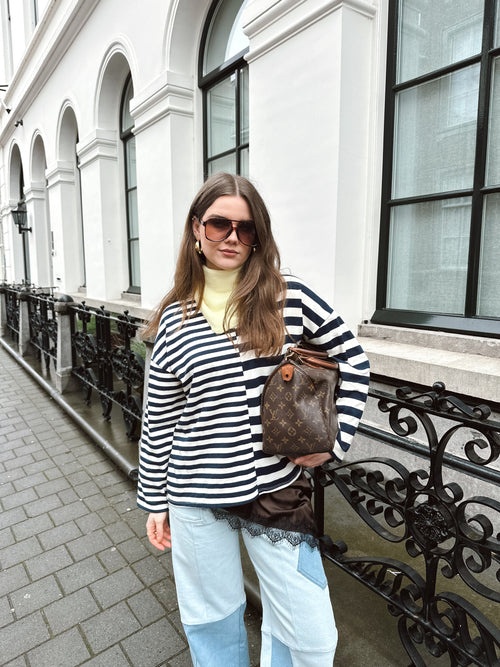 Amy gestreepte longsleeve blue