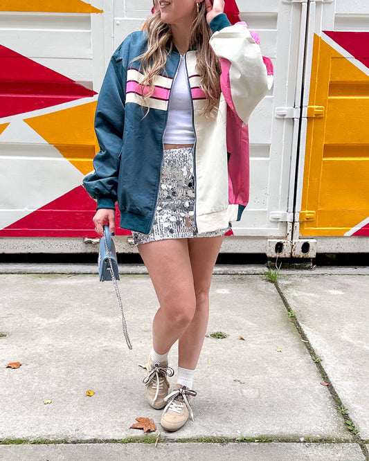 Emma varsity bomber jacket