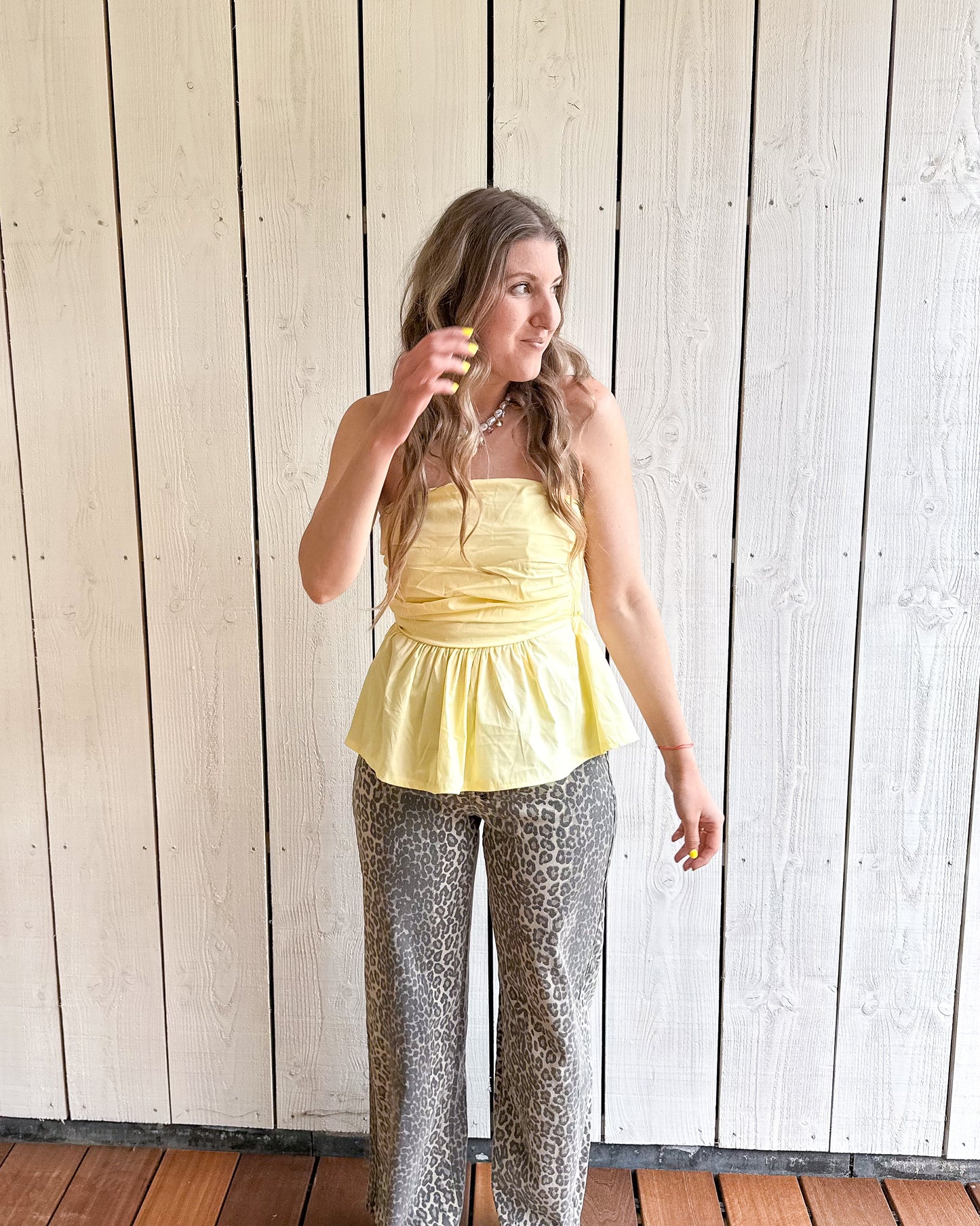 Yellow summer top