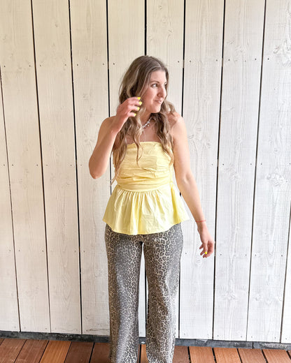 Yellow summer top
