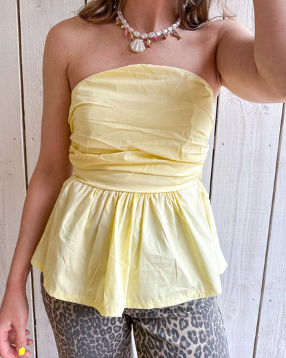Yellow summer top