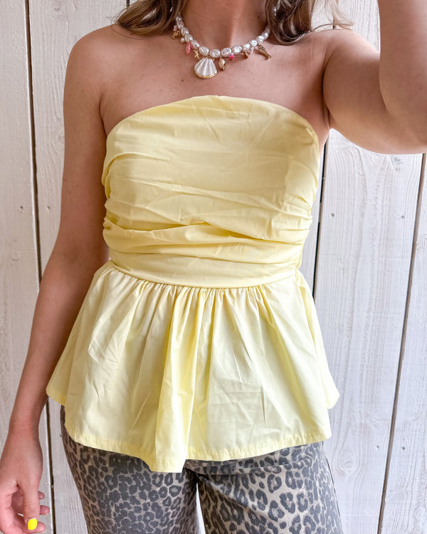 Yellow summer top
