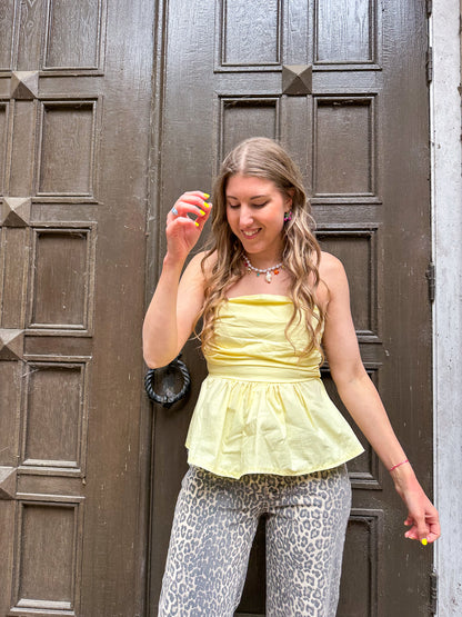 Yellow summer top