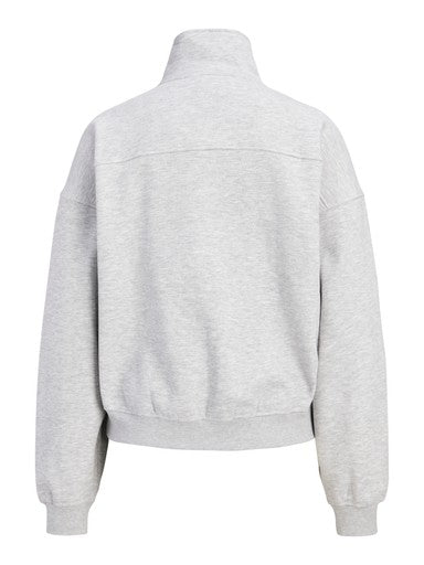 Janka London half zip sweater grey