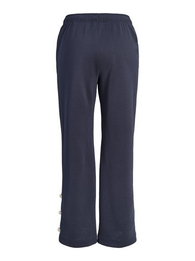 Sky Esme wide trackpants buttons navy