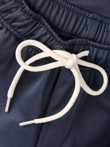 Sky Esme wide trackpants buttons navy