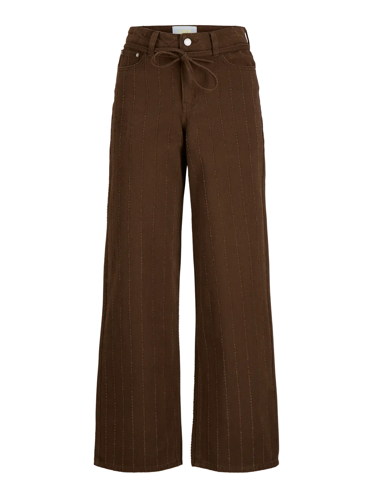JXZOE sille wide leg denim pants bruin