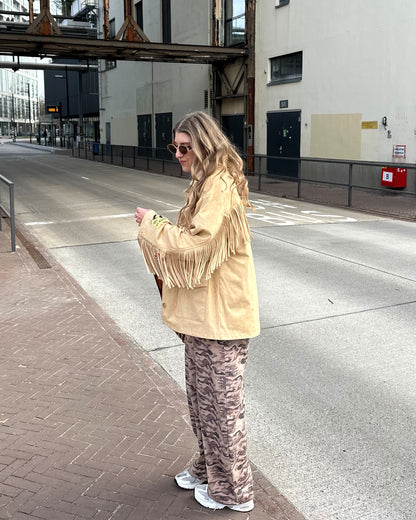 Harper & Yve Jacket Quinn fringe beige