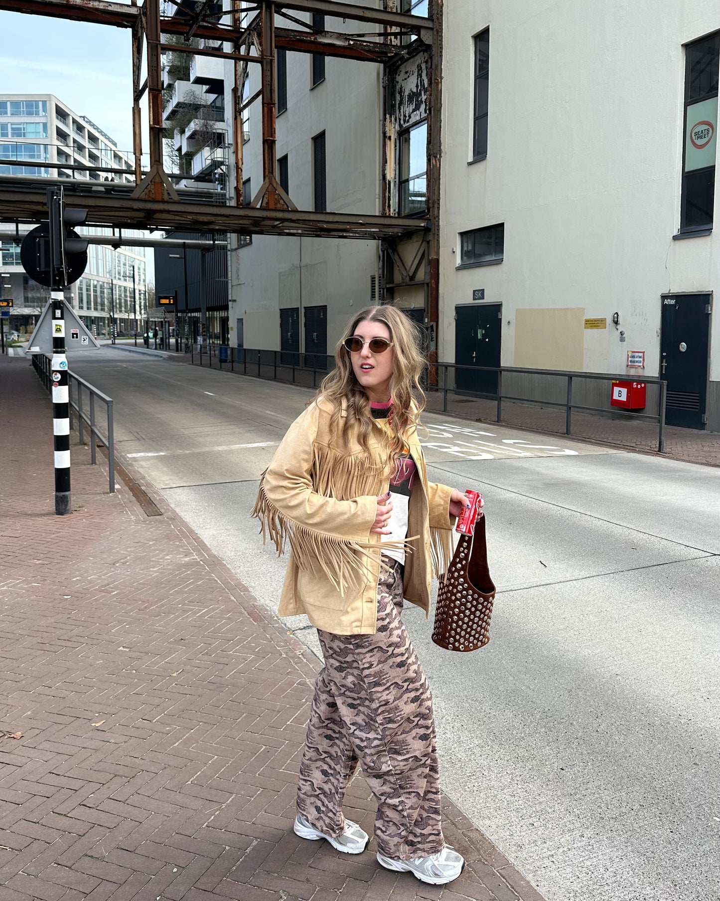 Harper & Yve Jacket Quinn fringe beige