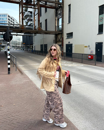 Harper & Yve Jacket Quinn fringe beige