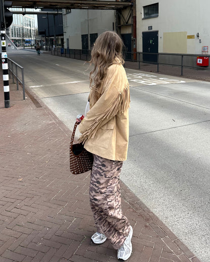 Harper & Yve Jacket Quinn fringe beige