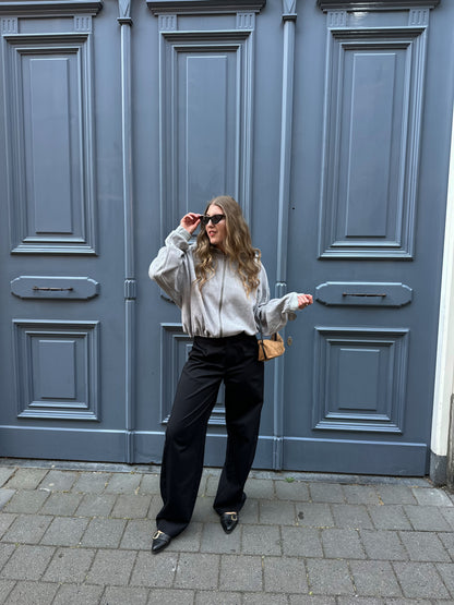Jamilla barrel fit pantalon zwart