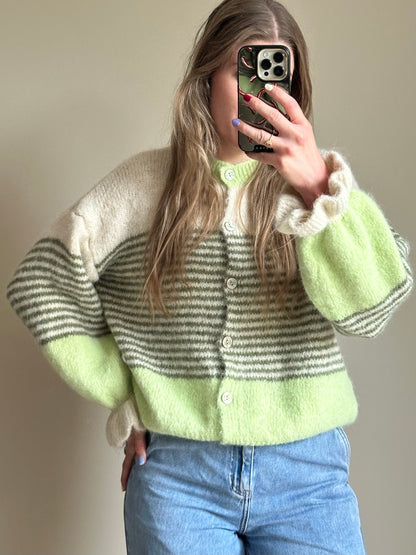 Lisa gestreept vest green