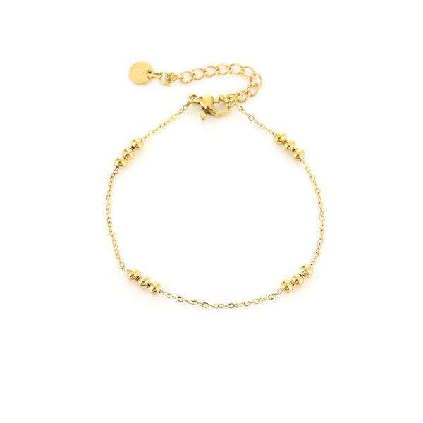 Mies minimalistische armband goud