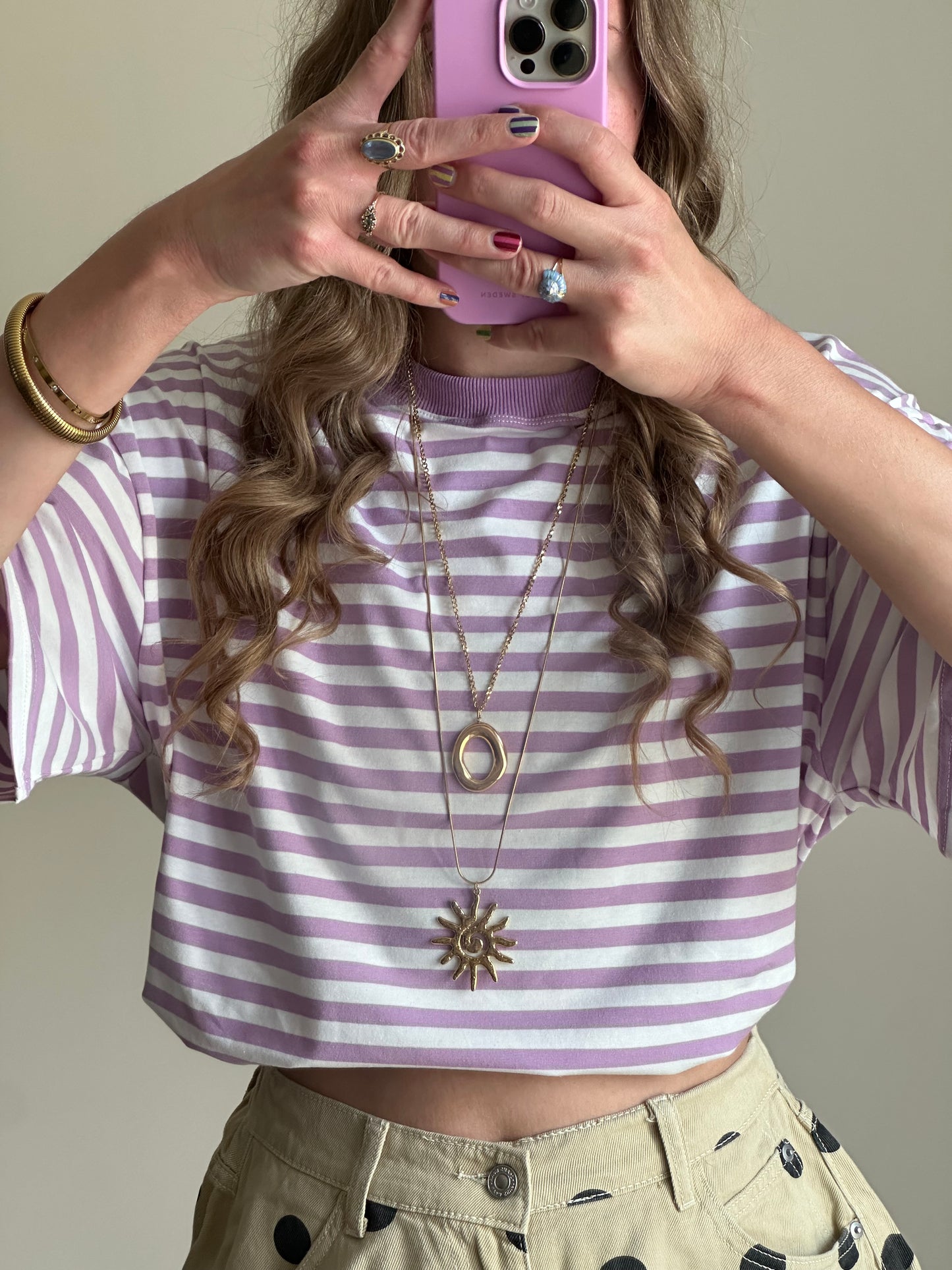 Neverending sunshine lange statement ketting goud