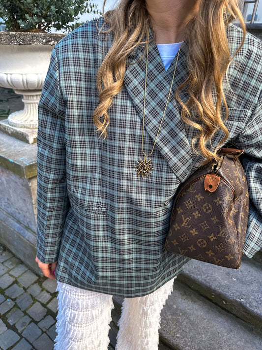 Neverending sunshine lange statement ketting goud